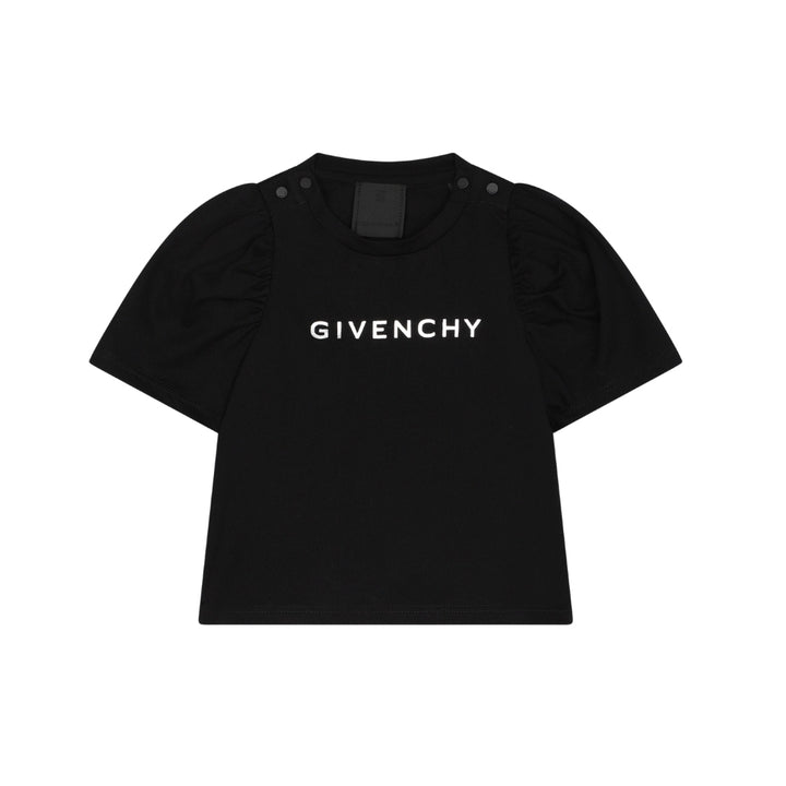 GIVENCHY – Playera Negra con Volantes
