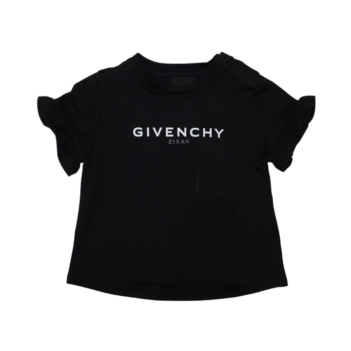 GIVENCHY – Blusa Negra con Manga Abullonada