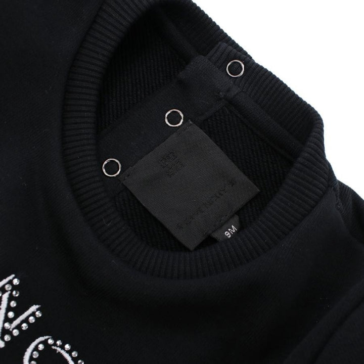 GIVENCHY – Vestido Negro con Logo Brillante