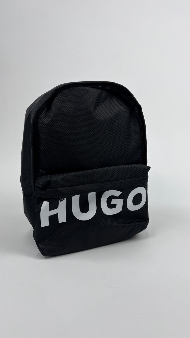 Mochila Negra con Logo Grande – HUGO Niño