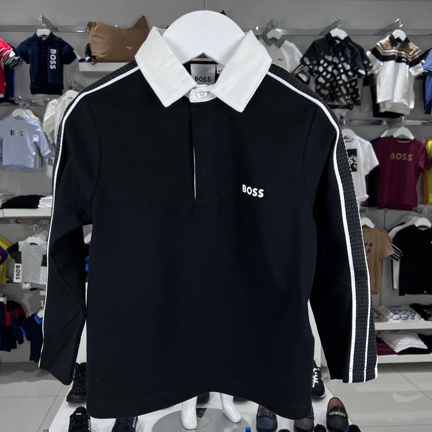 Playera Manga Larga Polo Boss