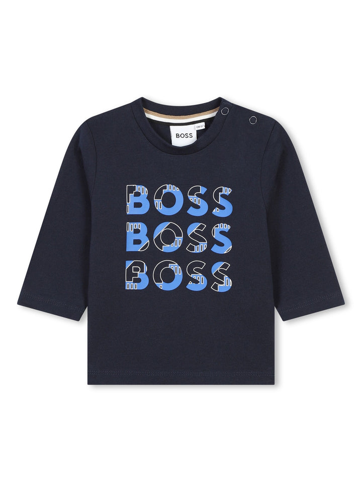 Playera Manga larga   Boss Cuello redondo