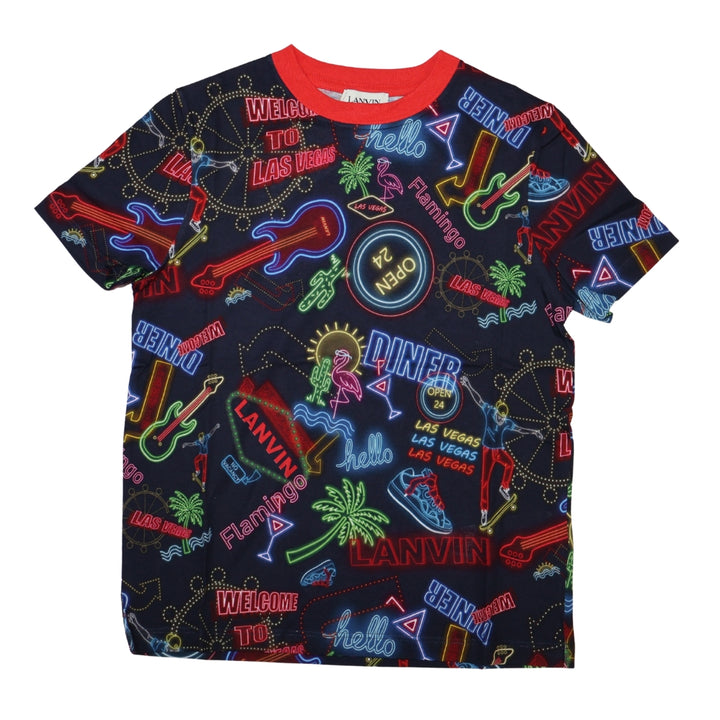 Lanvin Playera Estampada Niño Las Vegas