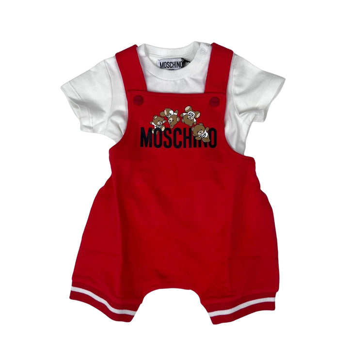 Jumper Corto Bebé Moschino Teddy Rojo