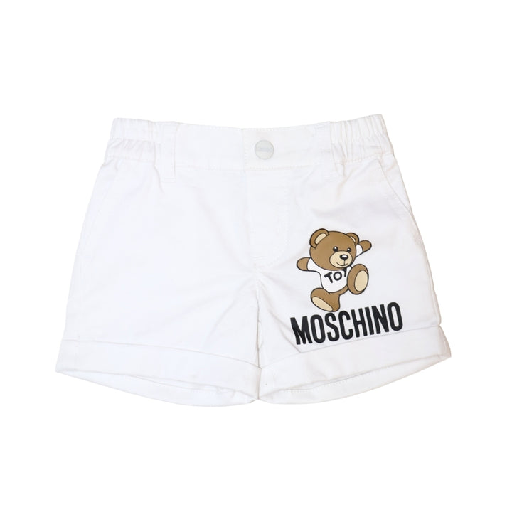 Short Blanco Bebé Moschino Teddy