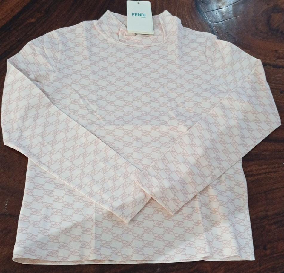 Sudadera Fendi Rosa con Estampado Monograma FF