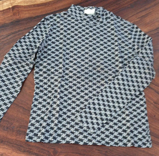Sudadera Fendi Negra/Blanco con Estampado Monograma FF