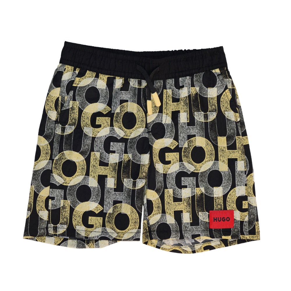 Short Hugo con diseño monograma .