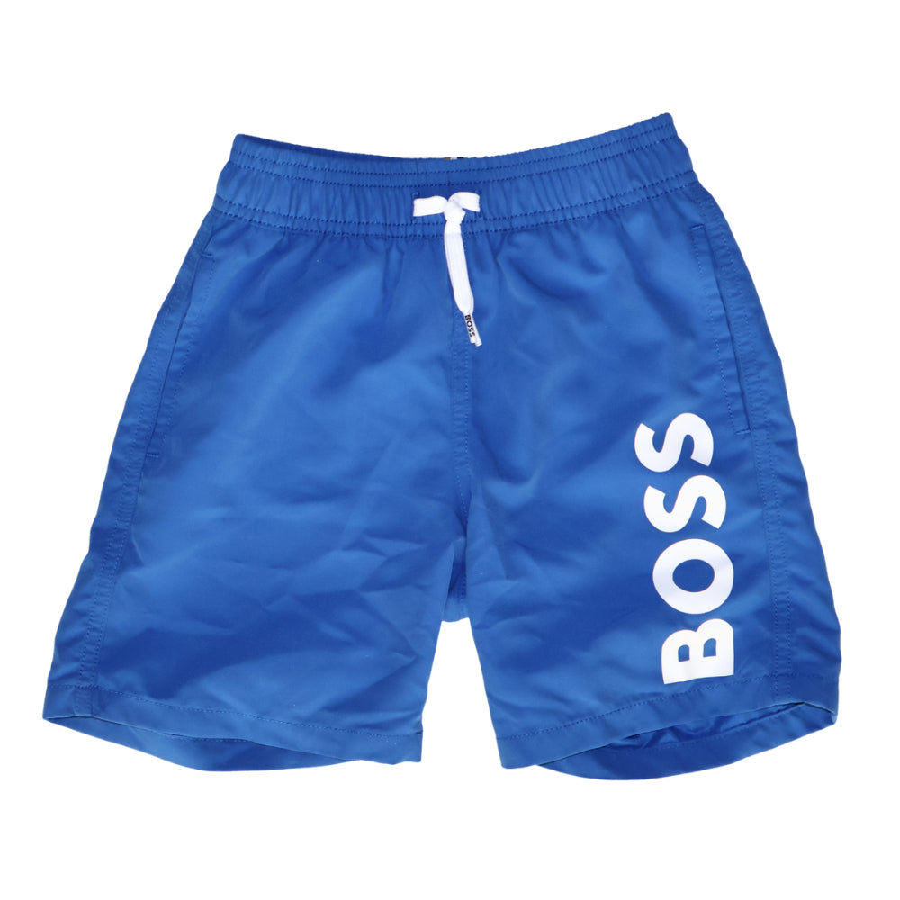 Short de baño BOSS azul eléctrico para Niño