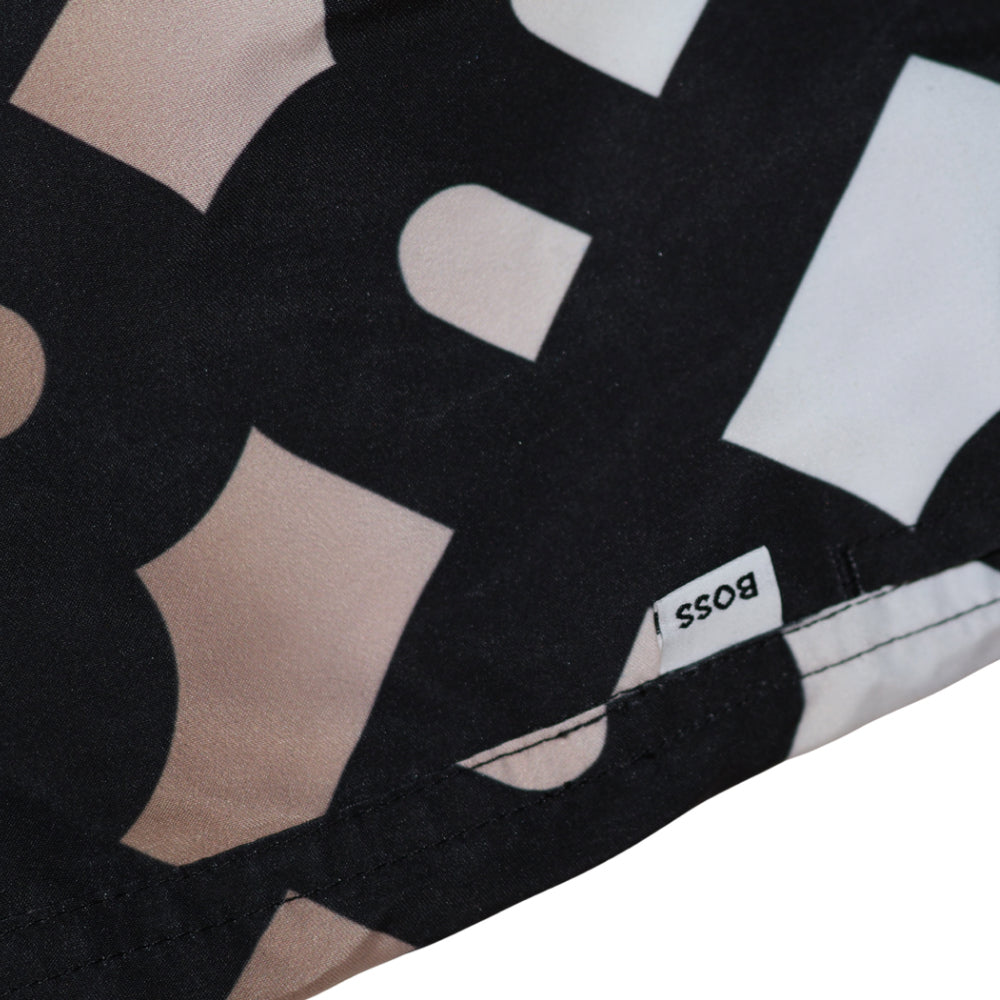 Short de baño Boss con estampado monograma