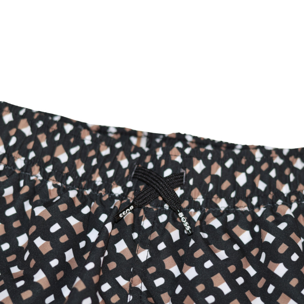 Short de baño BOSS con estampado monograma "B"