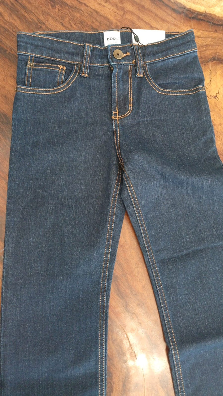 Pantalón de Mezclilla BOSS Azul Oscuro para Niño