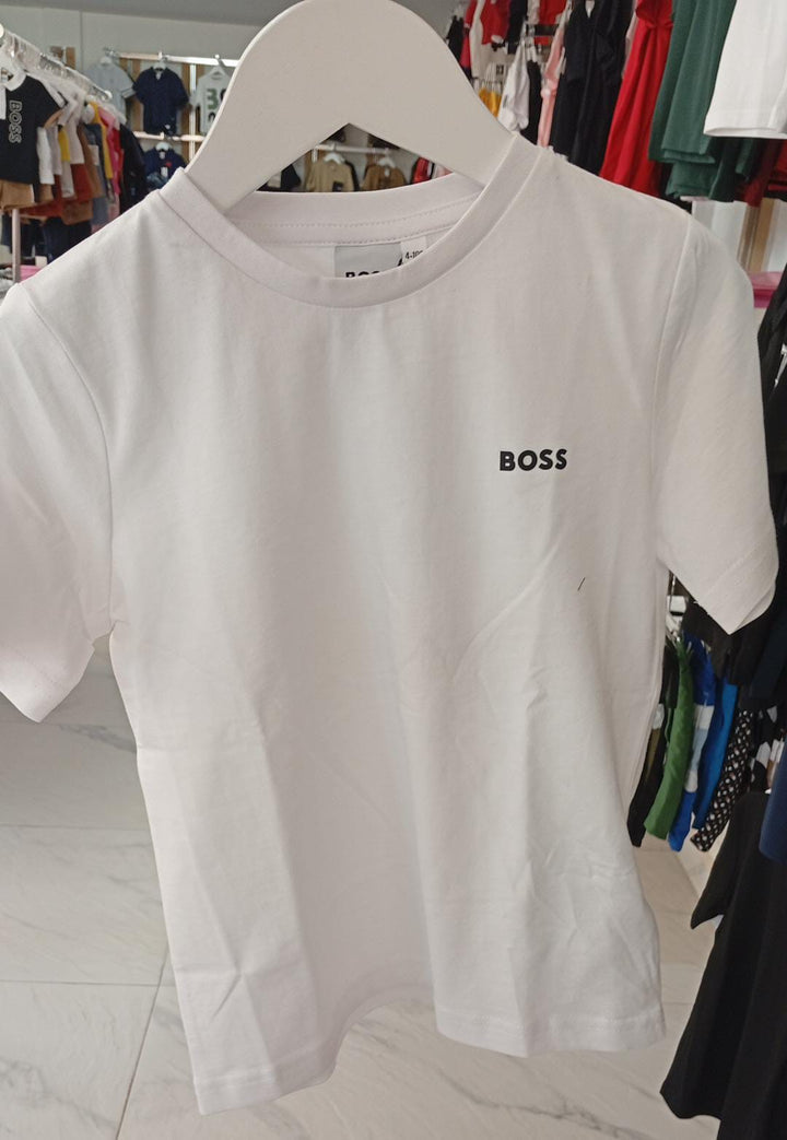 Playera BOSS Blanca para Niño