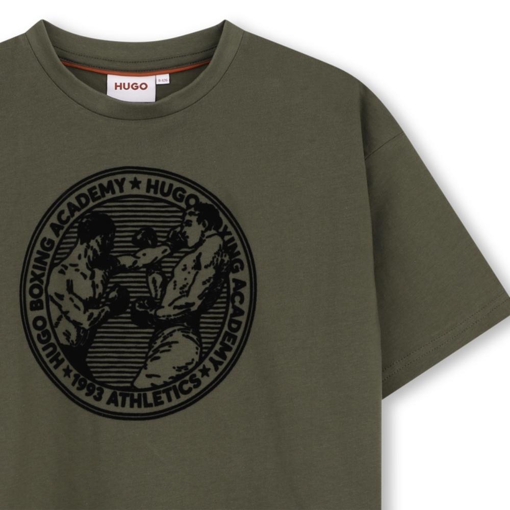 Playera HUGO Kids Academy Verde Olivo