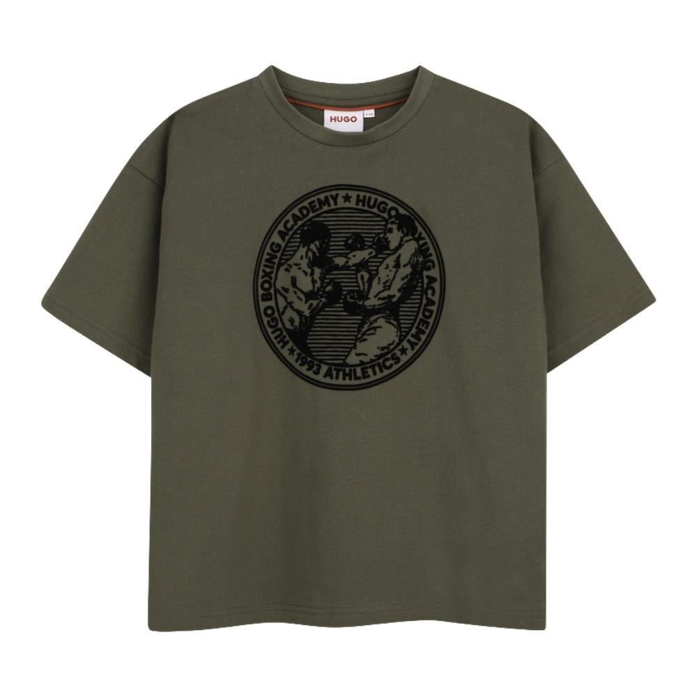 Playera HUGO Kids Academy Verde Olivo