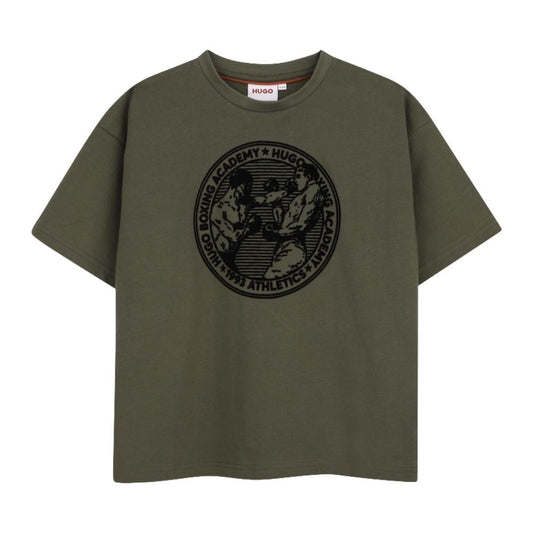 Playera HUGO Kids Academy Verde Olivo