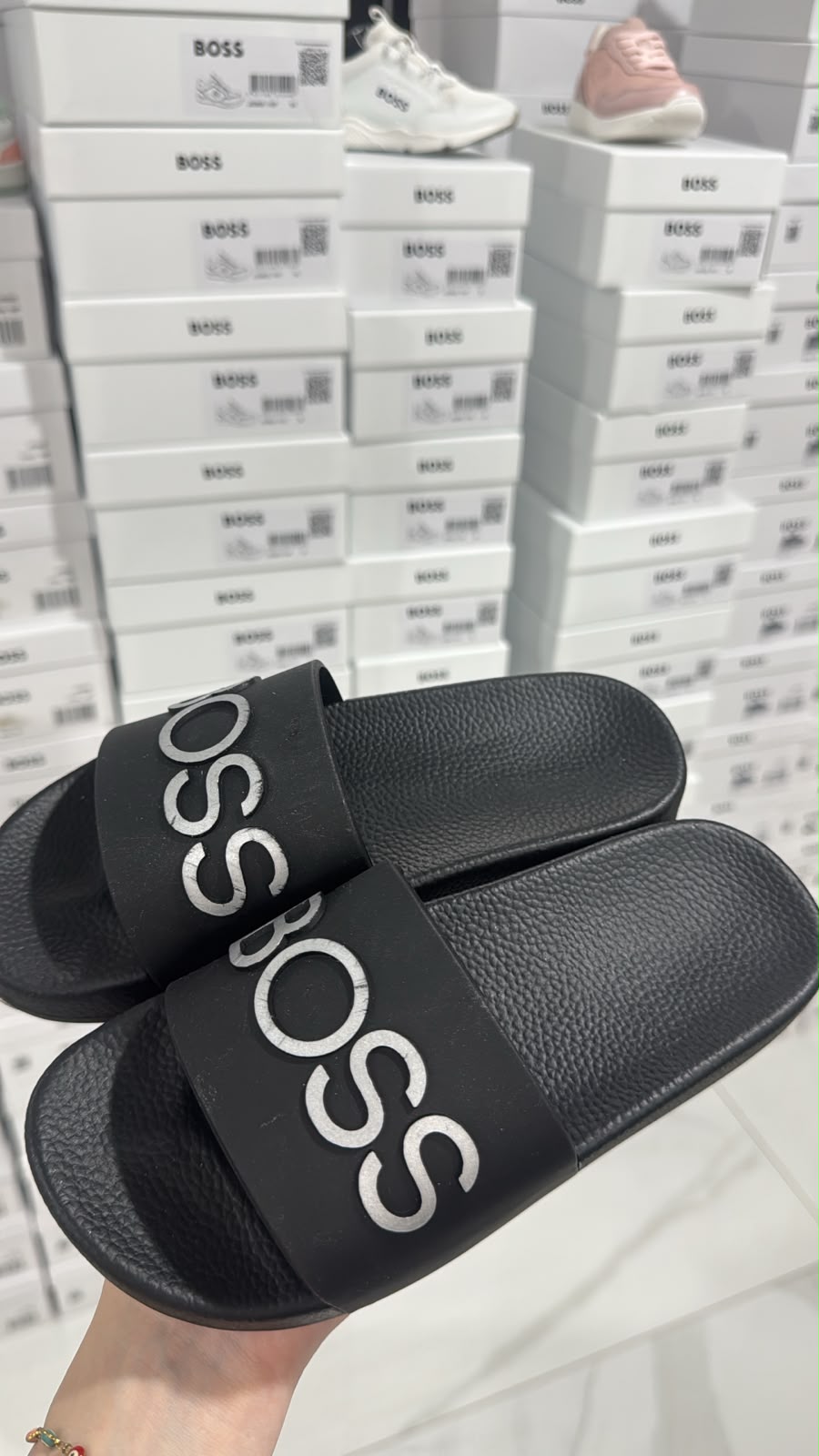 Sandalias BOSS Logo Bold Negro