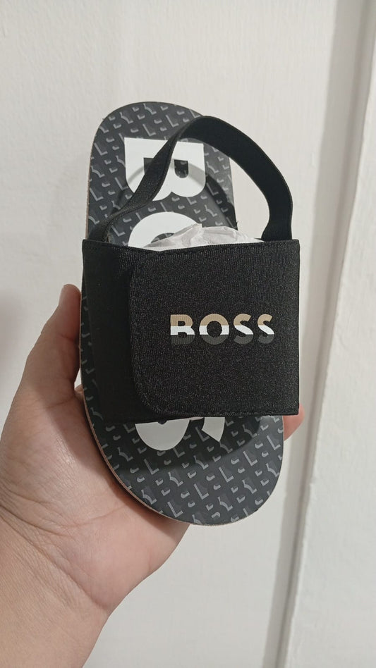 Sandalias BOSS Monogram Negro