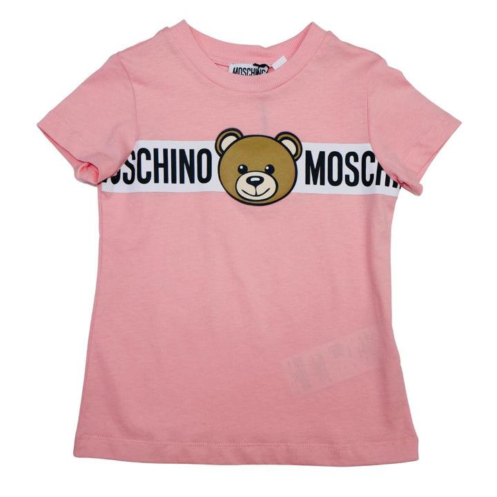 Blusa Moschino rosa con osito al frente
