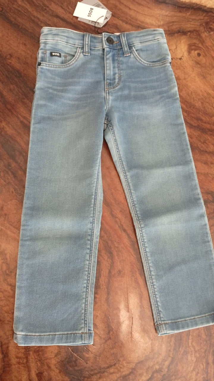 Pantalón de Mezclilla BOSS Azul Claro para Niño