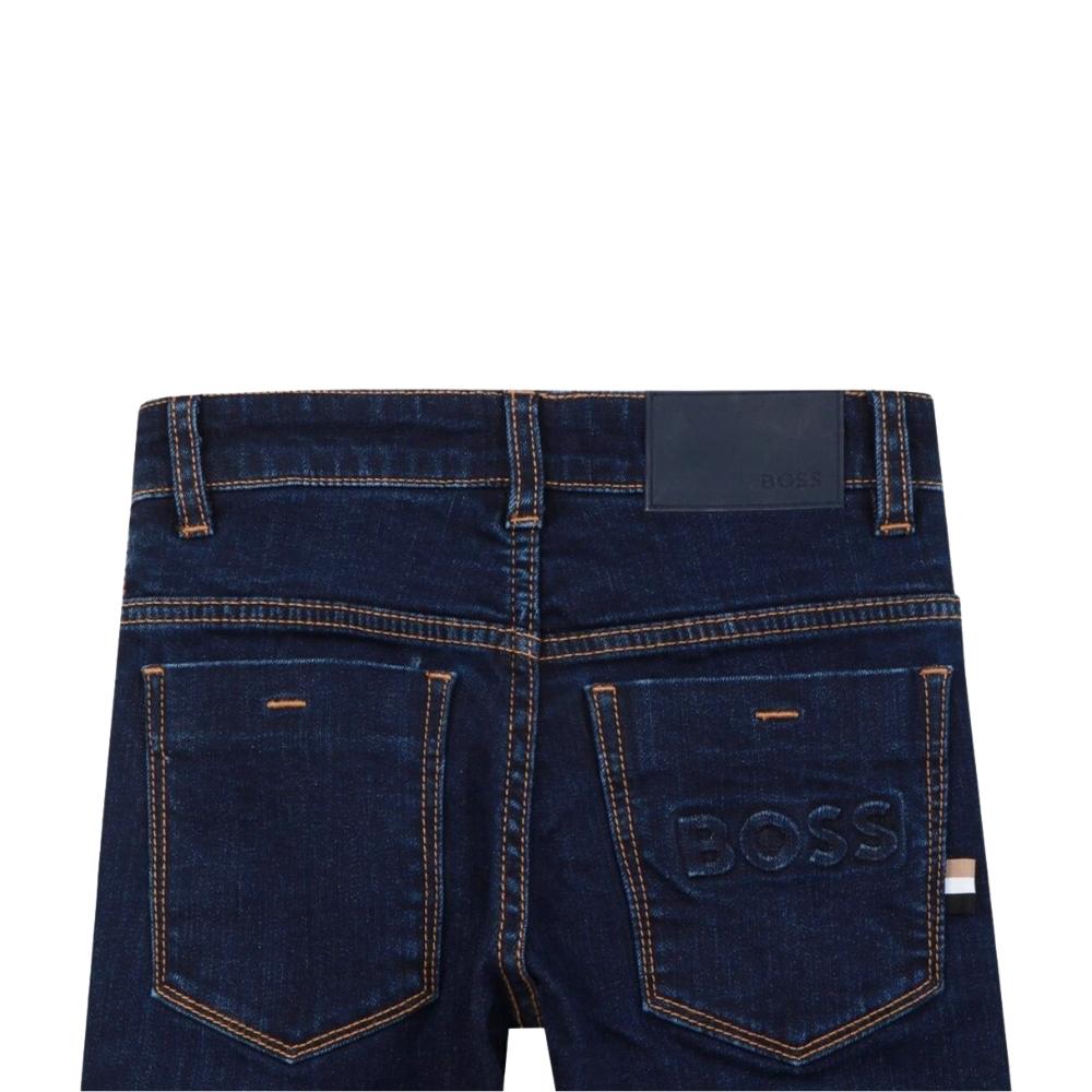 Pantalón de Mezclilla BOSS Azul Oscuro