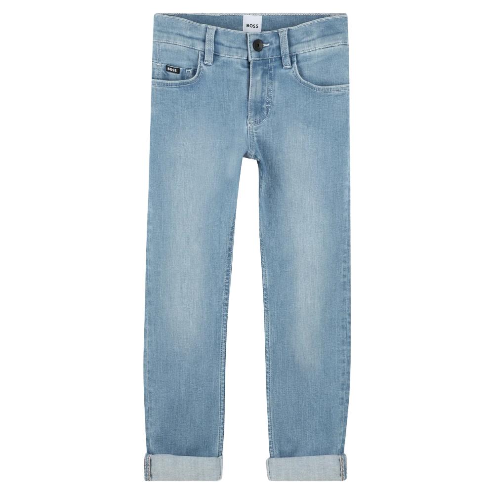 Pantalón de Mezclilla BOSS Azul Claro para Niño
