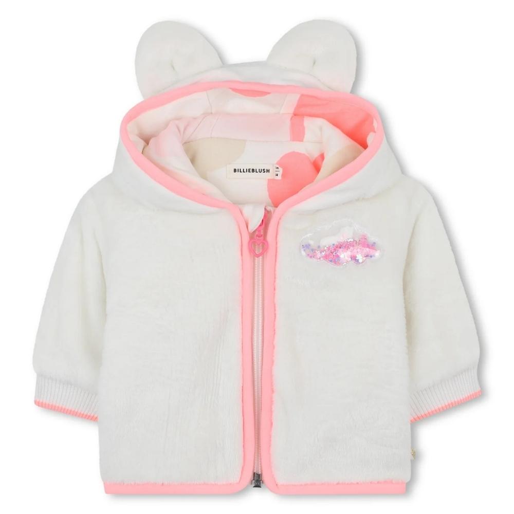 Chamarra de Peluche con Capucha y Orejitas – Billie Blush