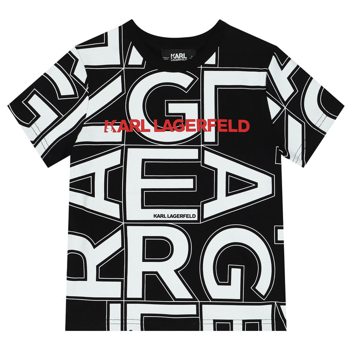 Playera Karl Lagerfeld letras estampadas.