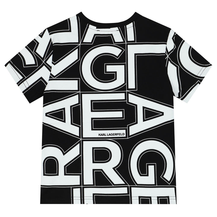 Playera Karl Lagerfeld letras estampadas.