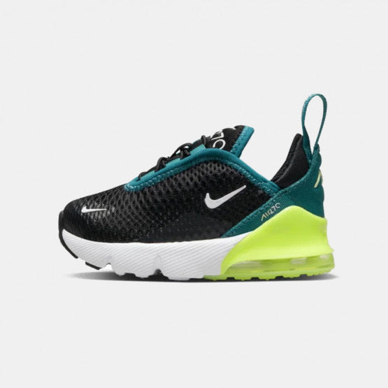 Nike Air Max 270 para bebé – Negro, verde y neón