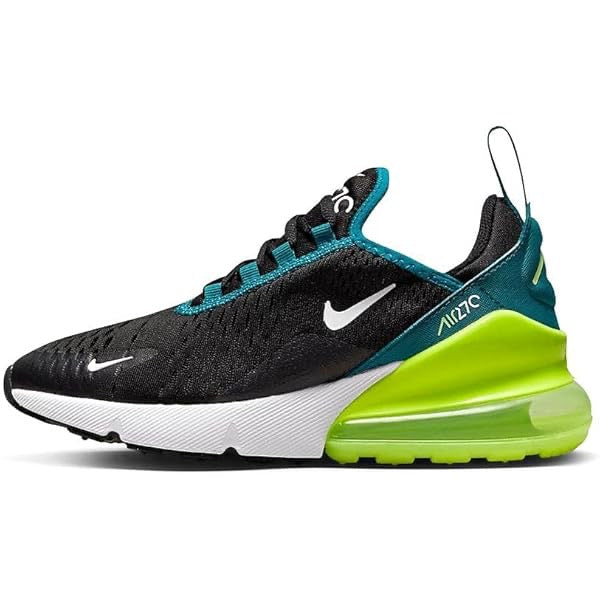 Nike Air Max 270 para niño– Negro, verde y neón