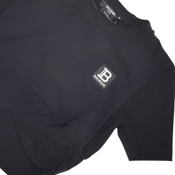 Top Crop Balmain - Black Drape Luxury