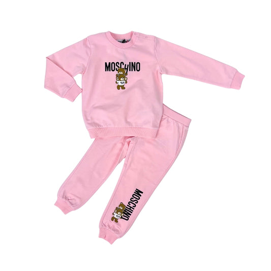 Moschino Baby – Conjunto Rosa con Ositos Toy y Logo