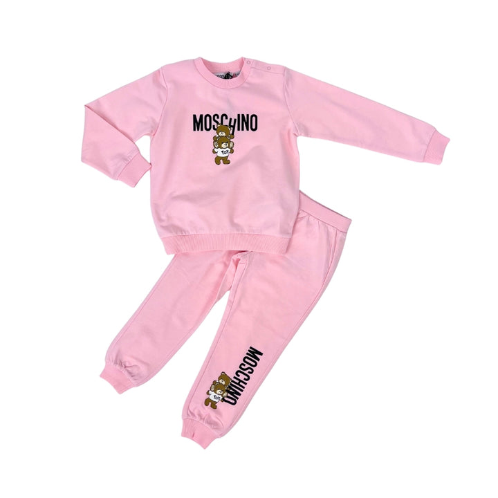 Moschino Baby – Conjunto Rosa con Ositos Toy y Logo