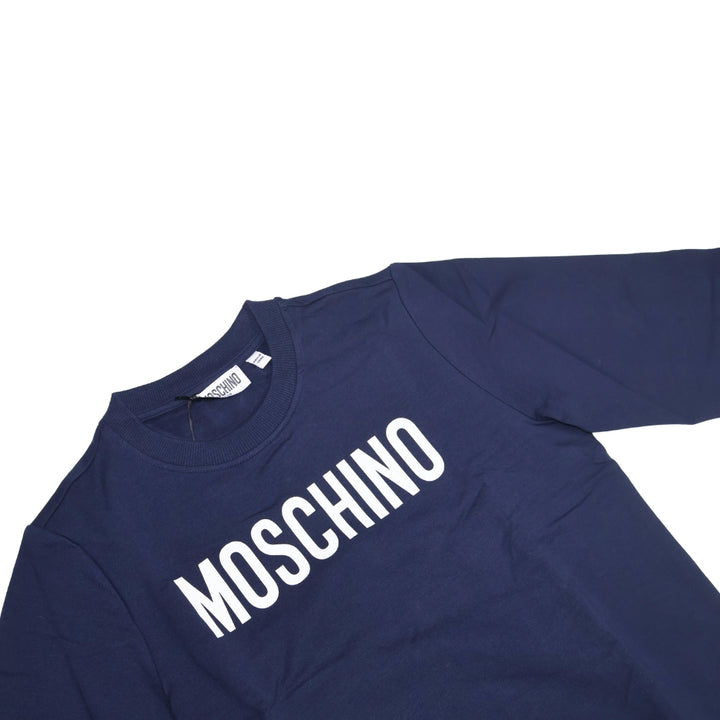 Sudadera Moschino Azul Marino con Logotipo