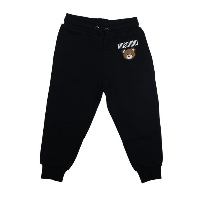 Conjunto Moschino Negro con Logo y Oso Toy