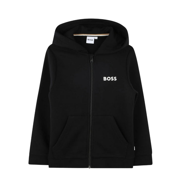 Conjunto Deportivo Negro para Niño BOSS con Sudadera y Pantalón