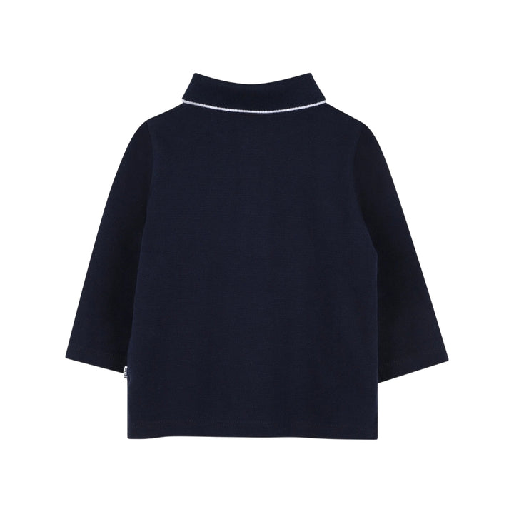 BOSS Polo de Manga Larga para Niño – Azul Marino