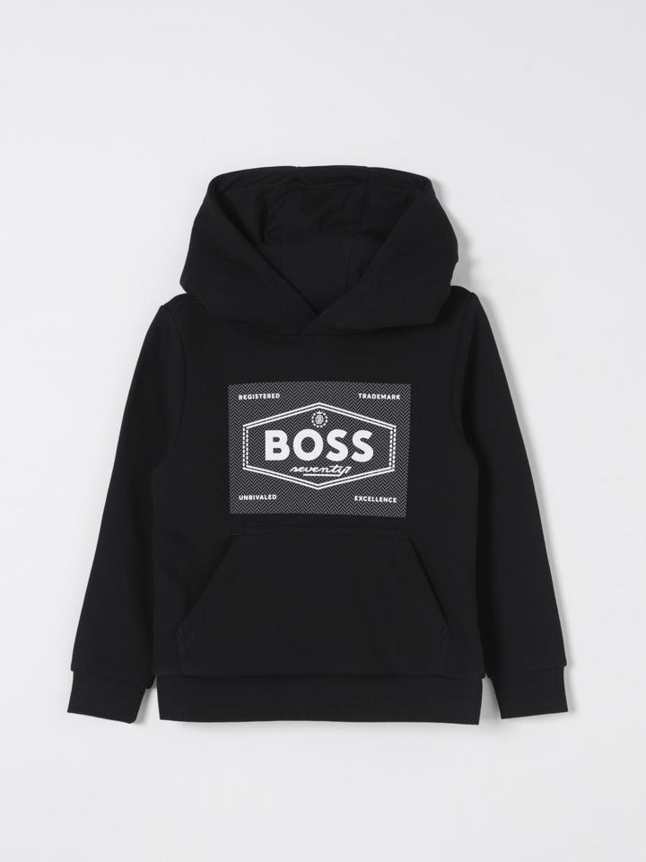 Sudadera con capucha y  logo estampado Boss