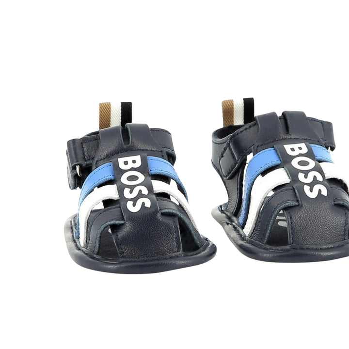 BOSS Baby Sandals Navy Blue Stripes