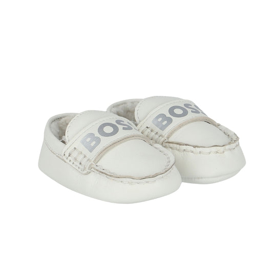 BOSS Baby Soft White Loafers