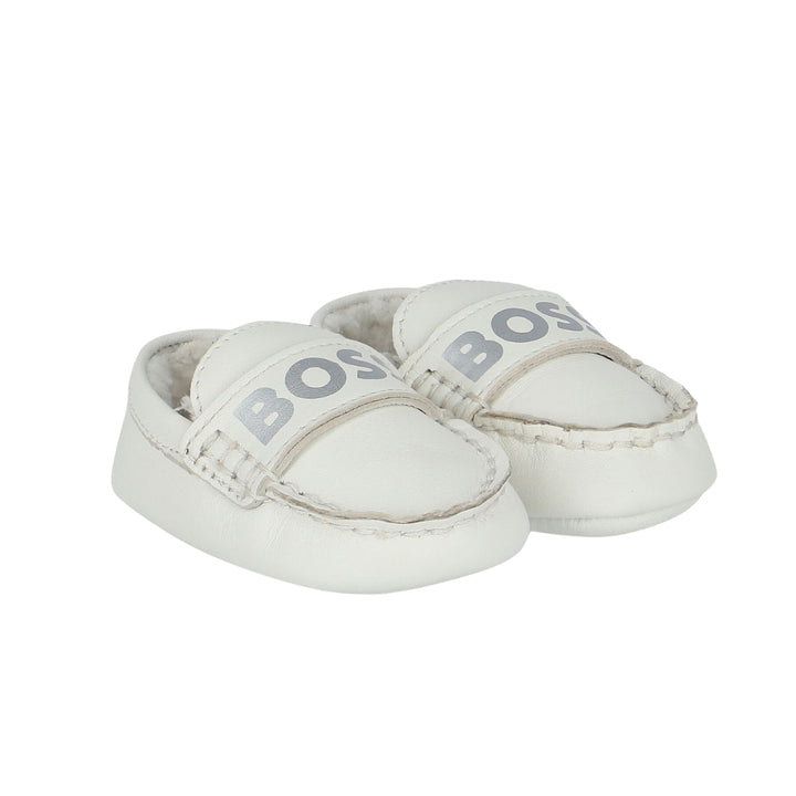 BOSS Baby Soft White Loafers