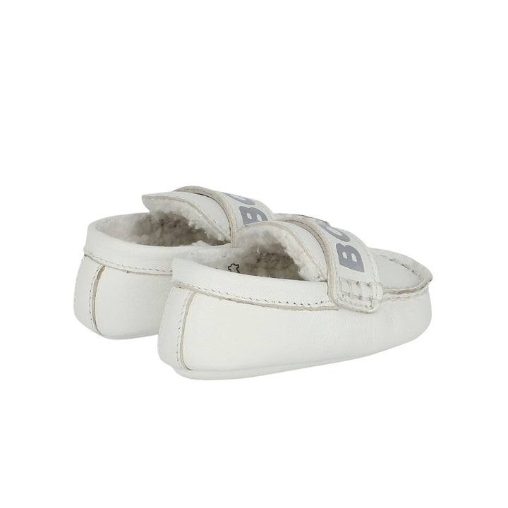 BOSS Baby Soft White Loafers