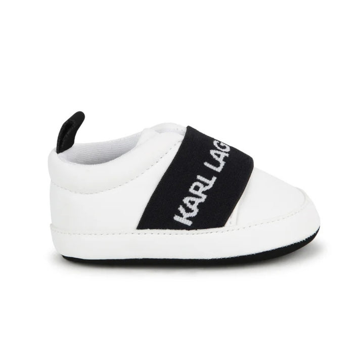 Zapatos para bebé Karl Lagerfeld – Slip-On Blanco & Negro