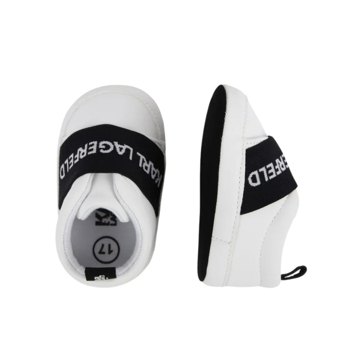 Zapatos para bebé Karl Lagerfeld – Slip-On Blanco & Negro