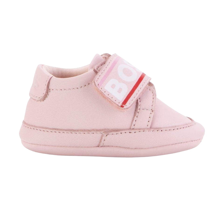BOSS Baby Pink Velcro Sneakers